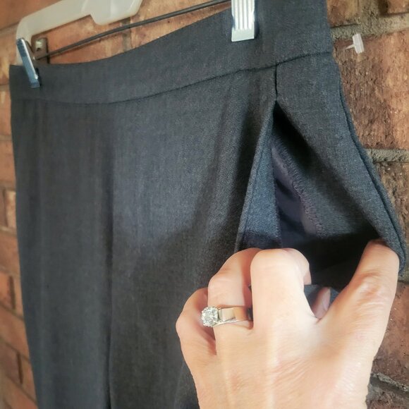 Banana Republic Hayden Pant - Gray, Elastic Back, Ankle Length - Size 10 - Picture 3 of 15